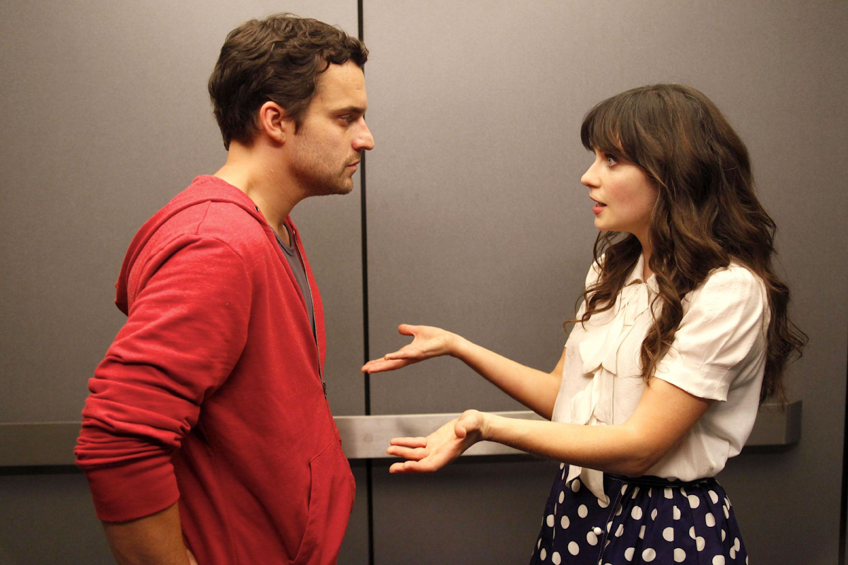 New Girl Jess And Nick, Hand, Arm, Gesture