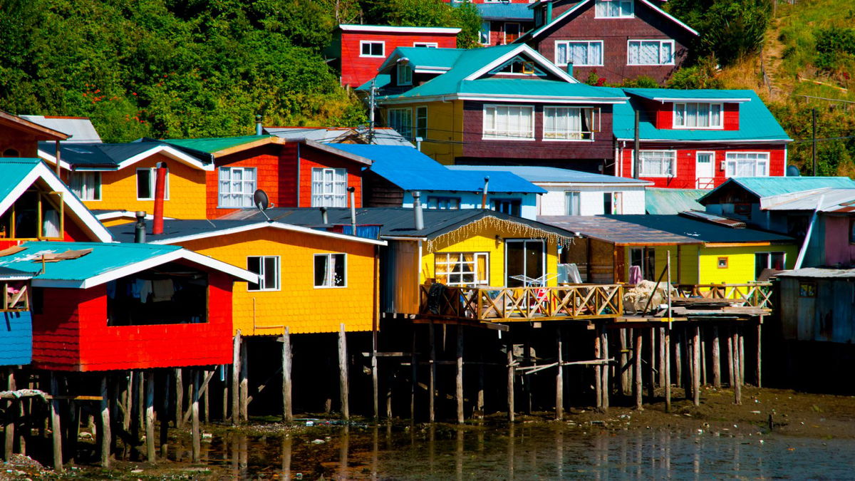 Castro Chiloe, Water, Building, Window, House