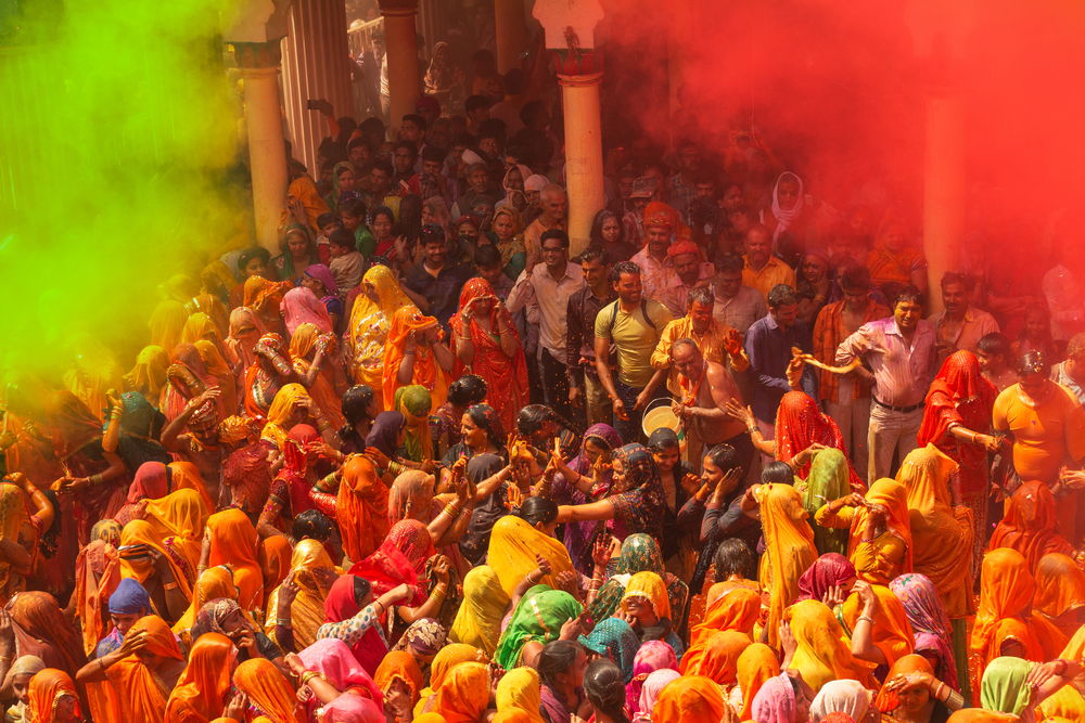 Holi In Rajasthan 2022, Orange