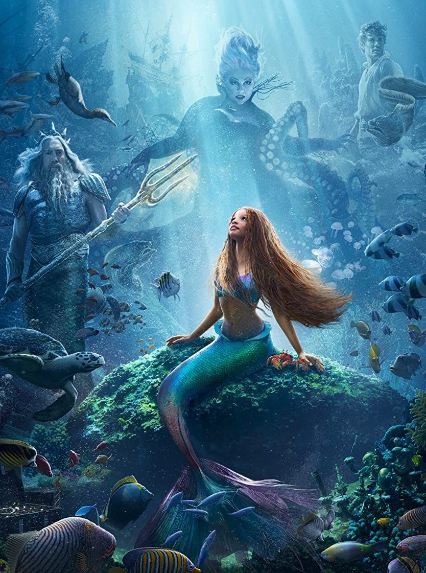Little Mermaid Dvd, People in nature, Underwater, Azure, Cartoon