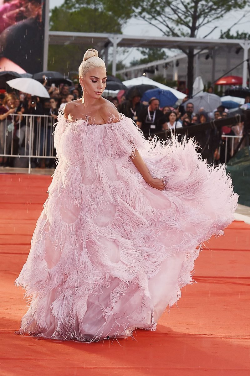 Lady Gaga Pink Dress Fluffy, Dress, Happy, Bridal clothing