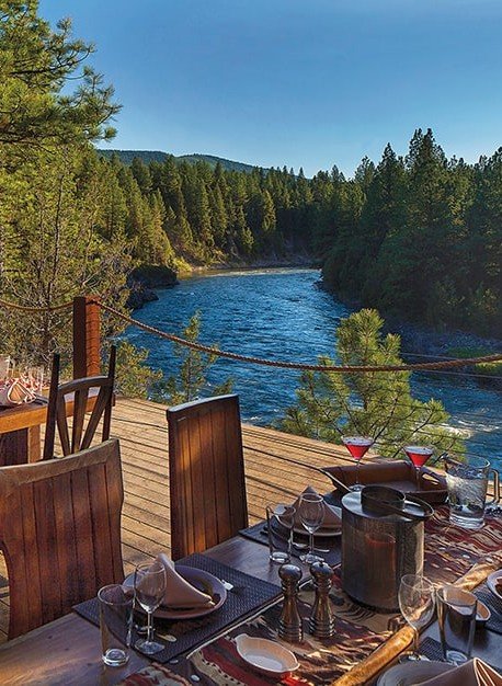 Glamping In Montana, Water, Sky, Property, Nature, Wood, Plant, Tree, Natural landscape, Lake