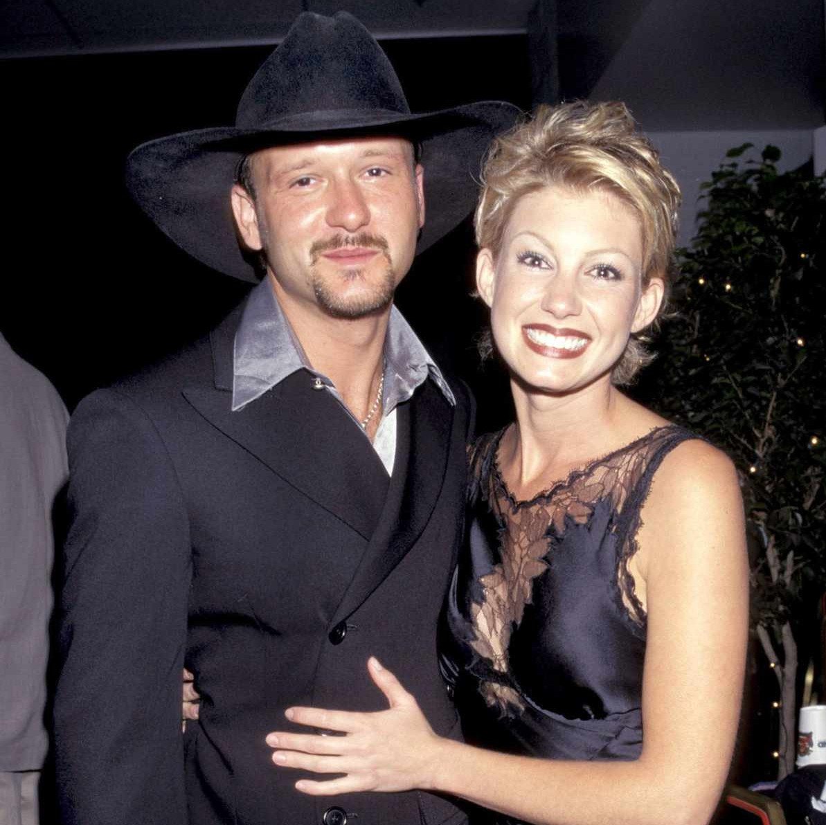 Tim Mcgraw And Faith Hill Then And Now, Hat, Facial expression, Smile, Sun hat, Flash photography