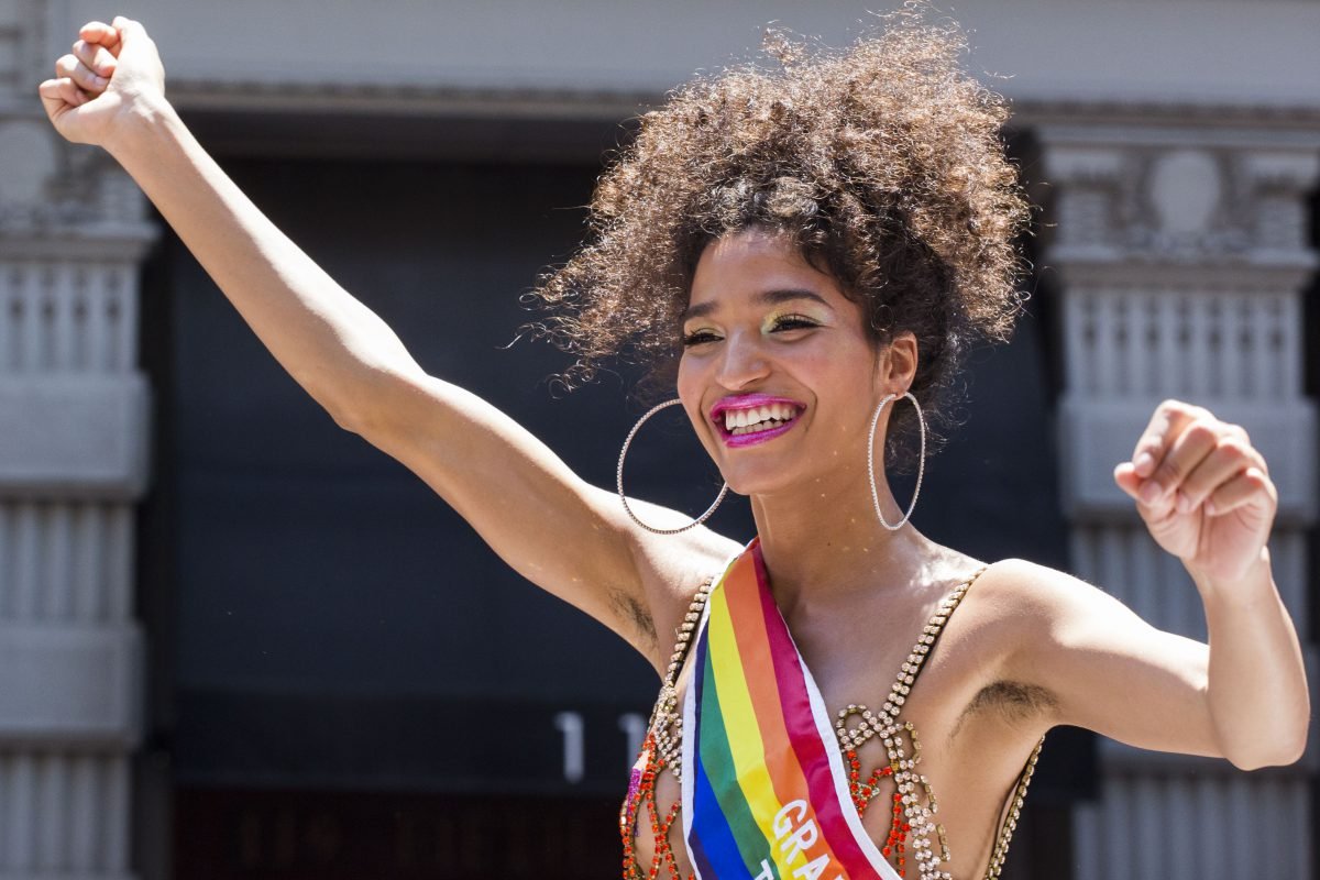 Indya Moore Trans, Smile, Muscle, Entertainment, Performing arts, Happy