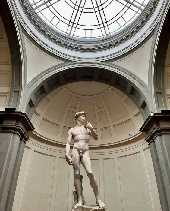 Accademia Gallery, Daytime, Sculpture, Statue, Interior design, Architecture