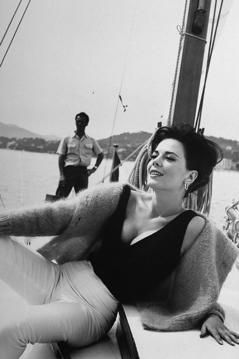 Actress Natalie Wood sexily lounging on the deck of a sail boat.  (Photo by Paul Schutzer/The LIFE Picture Collection/Getty Images)