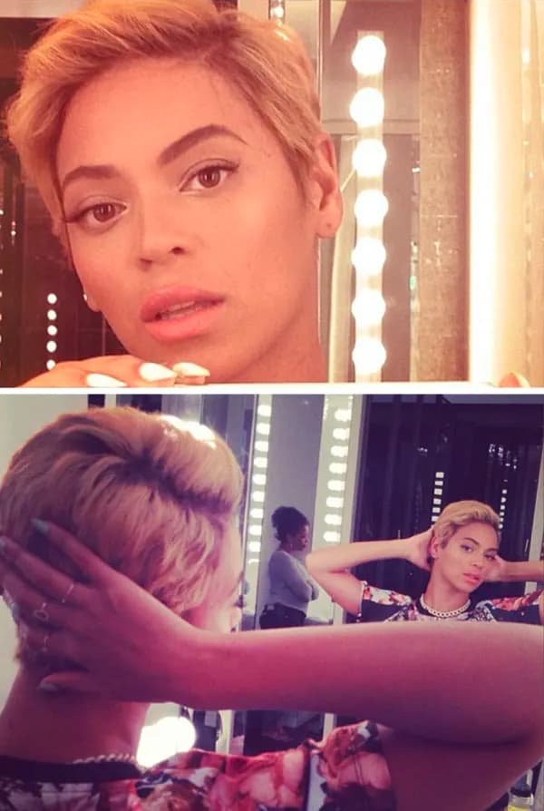 Beyonces Big Chopl Hair, Forehead, Hair, Lip, Hairstyle, Eyebrow, Photograph, Eyelash, Mouth, Muscle, Lipstick