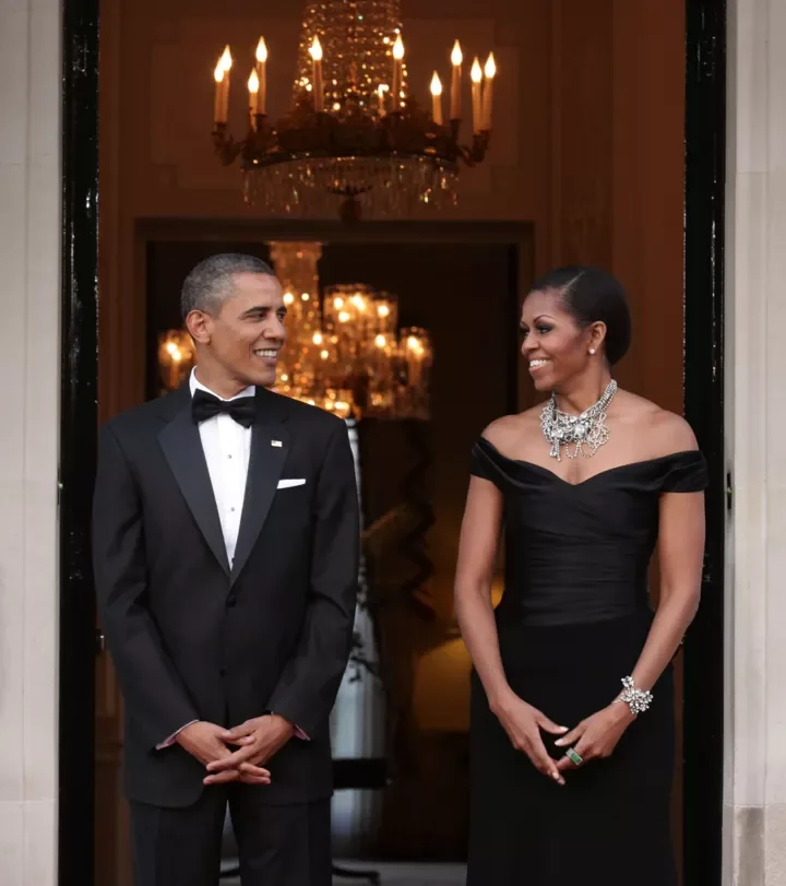 Michelle Obama, Smile, Gesture, Dress