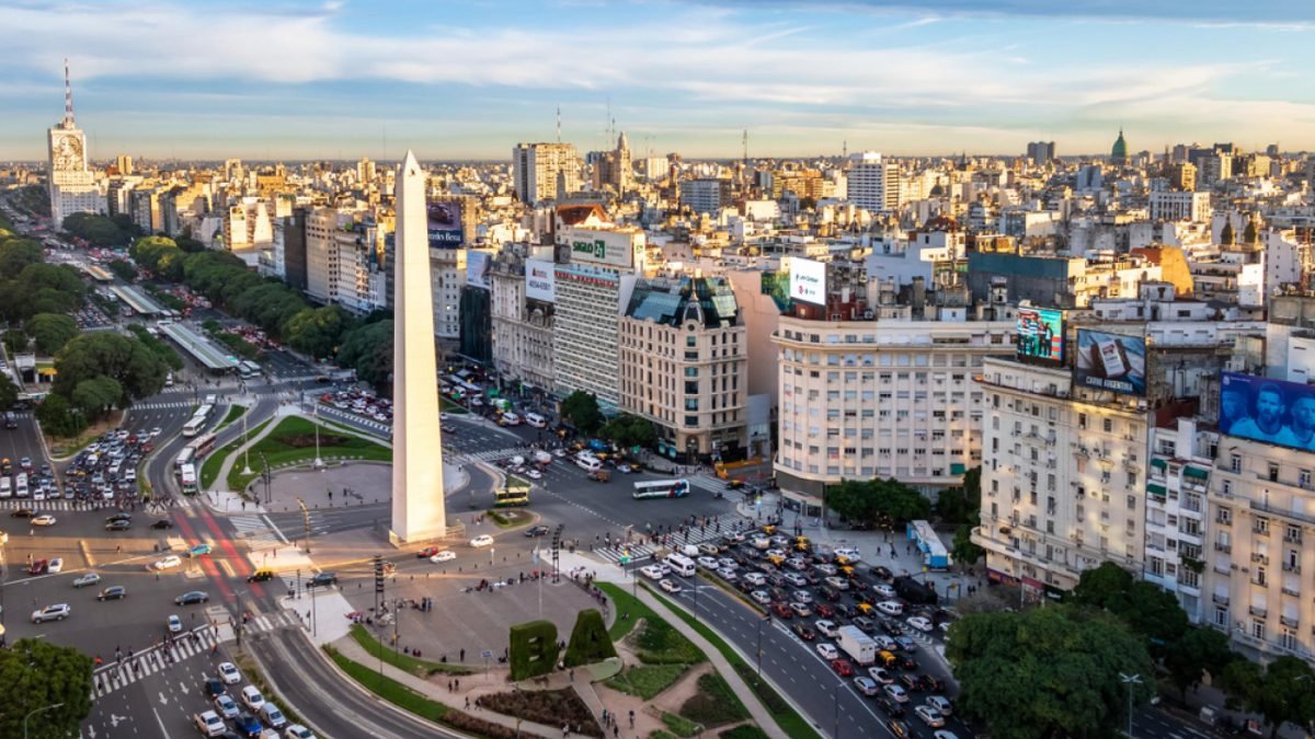 Aerial View Of Buenos Aires, Cloud, Sky, Building, Car, Daytime, Light, Nature, Infrastructure, Tower, Skyscraper