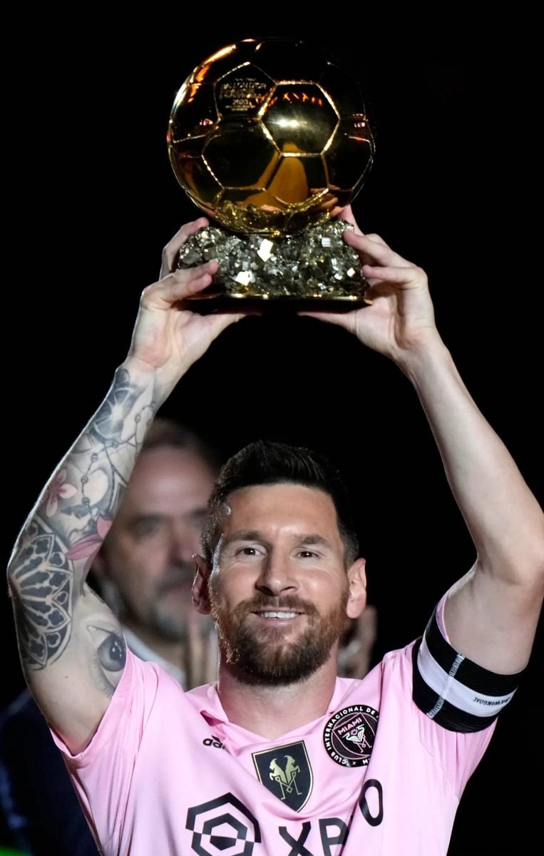 Messi Ballon D Or Miami, Face, Head, Hand, Muscle, Jersey, Smile, Gesture